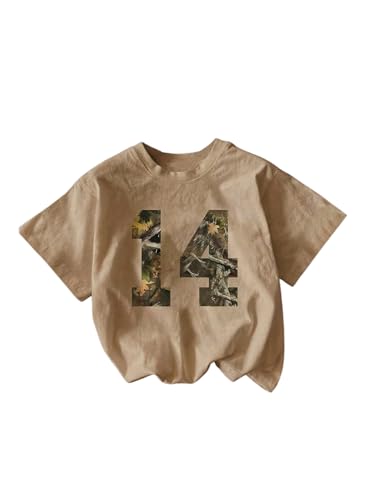 Image of SOLY HUX Girl's Number Graphic Tees Short Sleeve Crew Neck T Shirt Y2k Summer Tops
