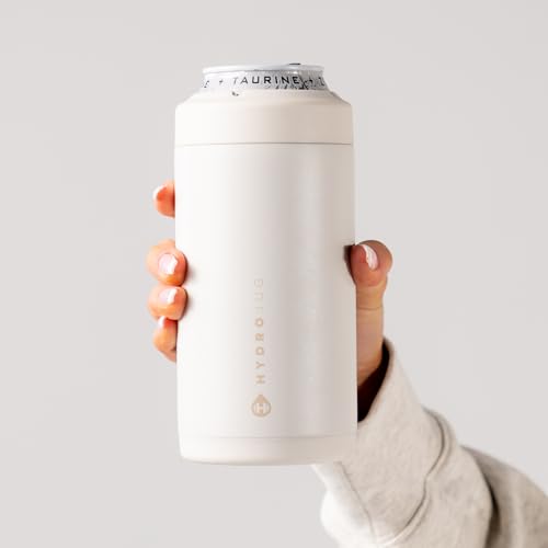 Image of HydroJug Tall Can Cooler 16 oz, Stainless Steel Can Holder, Linen