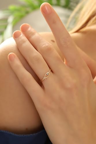 Fish Ring, 14K Real Gold Animal Ring, Sea Animal Ring, Tiny Gold Fish Ring, Dainty initial Fish Ring, Birthday Gift2