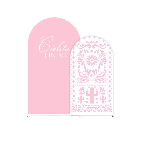 Funda Arco Decorativo Elástico 7.2x4 ft Rosa miniatura 3