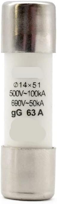 Fusible ceramique RO16 20A robuste AC 500V haute resistance thermique