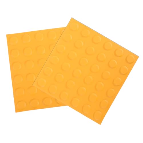 Dalles tactiles pour aveugles en PVC orange 30x30 cm pour un sol antidérapant et sécurisé