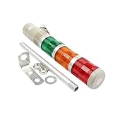 JTBCMKT AC220V Safety Stack Lamp Red Green Yellow Flash Industrial Tower Signal Light LTA-205 3 layer Flash light Warning Light 110V 24V(12V Steady-Sound)
