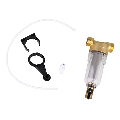 UPKOCH Préfiltre à Eau Domestique en Filtre à Sédiments Compatible Systèmes d'eau Lavage à Récupération Matériau Solide