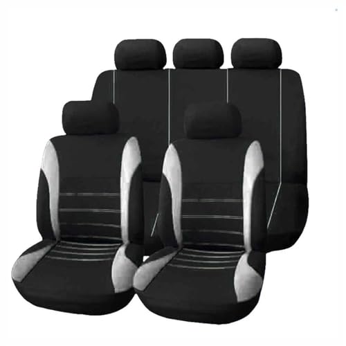 Housses sièges auto en cuir gris premium pour Ford Fusion 2002-2005 et S-Max