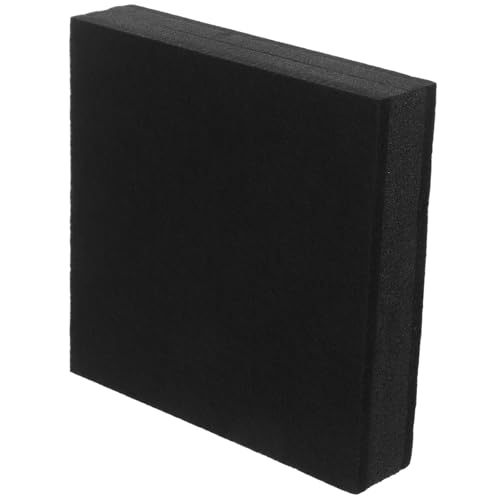 SEWACC 遮音マット クッション 制振マット サブウーファースタンドパッド ファブピーカーフォームパッド オーディオ アコースティックフォーム 防音 Black ゴム