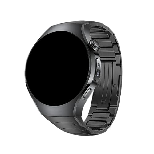 PPzsyxx Correa de titanio For Huawei Watch 5 42mm banda de Metal especializada reemplaza la pulsera comercial accesorios(Black)