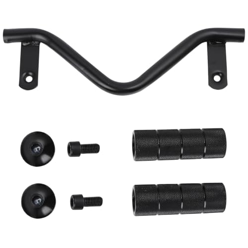 Barre de repose-pieds extensible pour YAMAHA Zuma 125 2009-2014 en fer lourd avec cale-pieds inclus