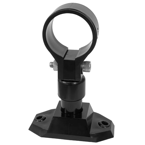 興栄化成 樹脂パイプクランプ ブラケットセット 38mm 75L 塩ビパイプ 固定金具 壁 切断可 黒 KFBS23-1565