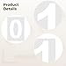 0-9 Large Number Stencils, 18X13 Reusable Pet Templates with 15 Numbers, Ideal for Parking, Mailbox, Door Marking, Indoor & Outdoor Use