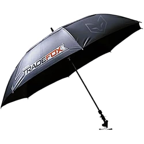Supco 60 in UV Treated/Waterproof Umbrella, Adjustable Magnetic Base W/Lanyard, Black Polyester Canopy - 1 Each