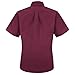 Red Kap womens Short Sleeve Poplin Dress Shirt, Burgundy, Small US