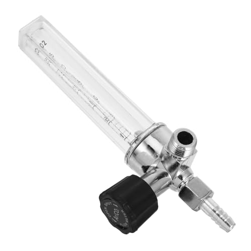 VILLFUL Barometer Regulator Carbon Dioxide Flowmeter Measurement Flowmeter Argon Gas Flow Meter Flowmeter Argon Carbon Dioxide Flow Indicator Gas Flowmeter Aluminum Alloy Transparent