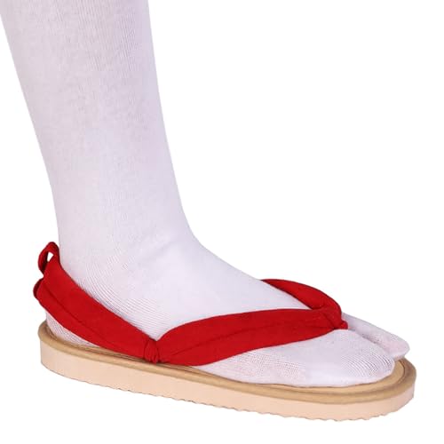 Anime Unisex Cosplay Clog Shoes Kamado Tanjirou Geta Slippers Japanese flip Flops3