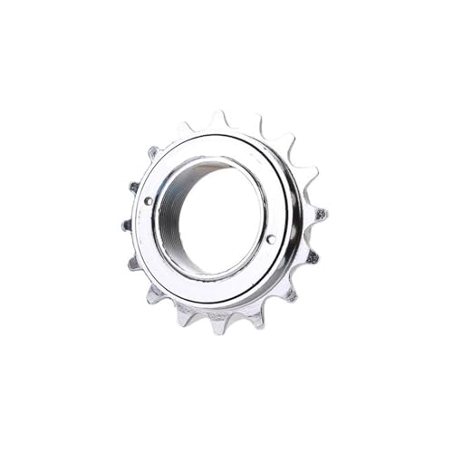 Genérico Bicicleta Plegable BMX 14T 16T 18T 20T 22T 24T Bicicleta tricímica Volante Libre de una Sola Velocidad(16T Silver)