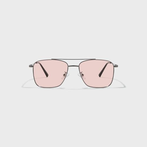 Image of SAM AND MARSHALL VEIN Sunglass I 400% UV Protection I Metal Sunglass I Square Sunglass I Double Bar I Unisex