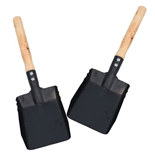 BESPORTBLE Snow Removing Tool 2pcs Small Shovel Iron Lawn Major Iron Snow Cleaning Tool