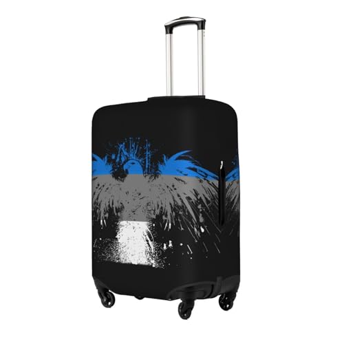 Travel Luggage Cover Estonia Estonians Flag Fashion Washable Baggage Suitcase Protector Fit For Luggage X-Large2