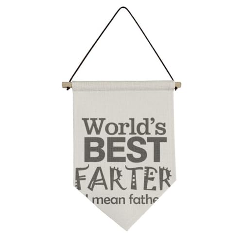 Drapeau en toile avec citation Best Father : la surprise parfaite pour la fête des pères