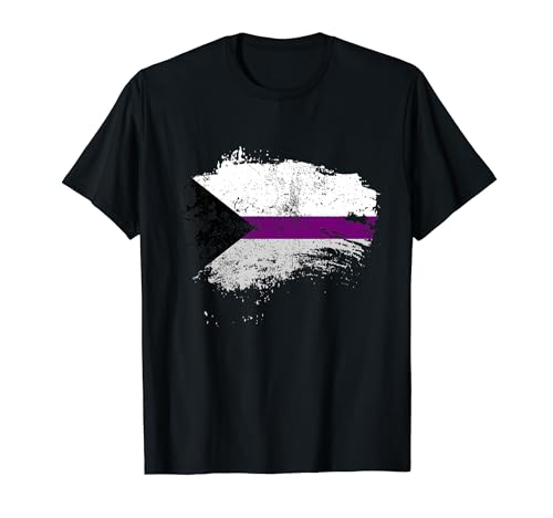 Dezente Demisexuelle Pride Vintage LGBT Demisexualität Flagge T-Shirt