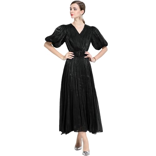 Robe midi manches bouffantes pour vos sorties chics et vos journées de bureau