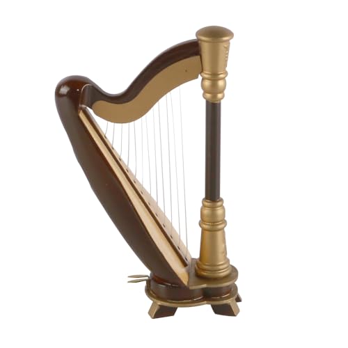 Perfetto per collezionisti e appassionati di musica: che tu sia un collezionista di miniature di strumenti musicali o un appassionato di musica, questa mini arpa è un'aggiunta eccezionale alla tua collezione. La sua fattura e il suo design la rendono un'opera d'arte funzionale, ideale per essere esposta su qualsiasi superficie o come spunto di conversazione.