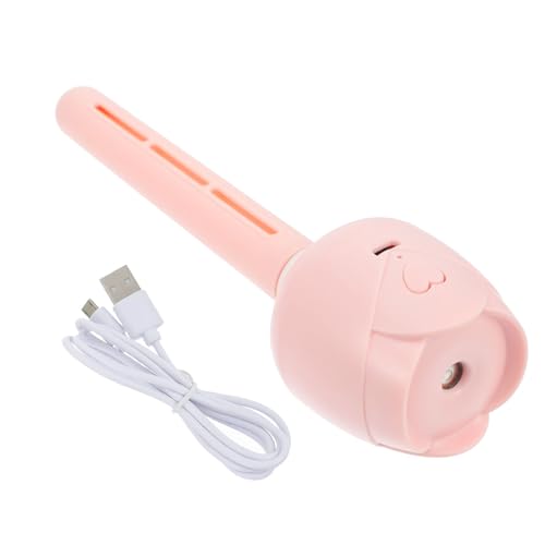 Tofficu Humidificador Material Abs Capacidad de 50ml/h USB Portátil Rosa Seguro y Ayuda a Dormir, Adecuado para Uso en Casa y Viajes