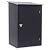 Outsunny 3.3' x 3.4' Outdoor Storage Shed, Galvanized Metal Utility Garden Tool House, Lockable Door for Backyard, Bike, Patio, Garage, Lawn, Dark Gray
