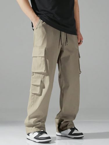Image of Tagas Men Plus Flap Pocket Side Drawstring Waist Cargo Pants || Trousers Casual Pant || Cargo Pant || Jeans Pant || Track Pant for Man ||MC-8