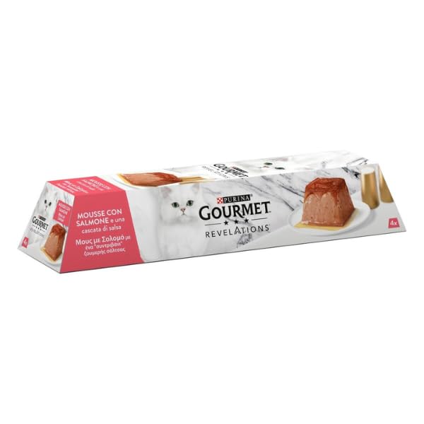 Gourmet Revelations - Comida húmeda para Gatos Adultos con salmón, 24 Paquetes de 57 g