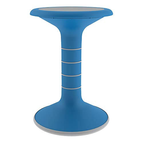 Learniture Active Motion Stool Flexible Seating for School Classroom, Office or Home - 18" Seat Height - Brilliant Blue