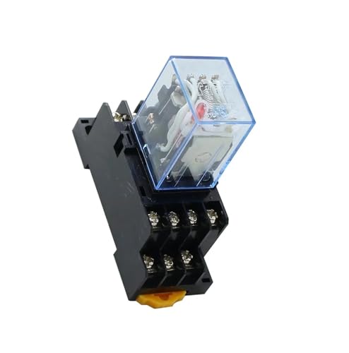Relais de puissance 14 broches KLVN MY4NJ avec base rail DIN pour circuit