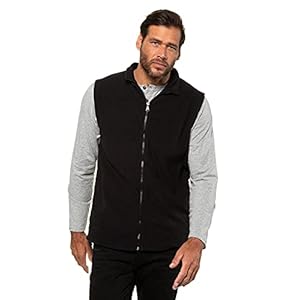 JP 1880 heren grote maten tot 7XL, fleecevest, opstaande kraag, ritszakken, zoomtunnel, 723305