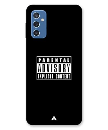 Image of Premium Explicit Case for Samsung Galaxy M52 Soft-Touch Metal TPU Back Cover, Shockproof, Designer, Aesthetic Mobile Phone Case (Glossy Finish)