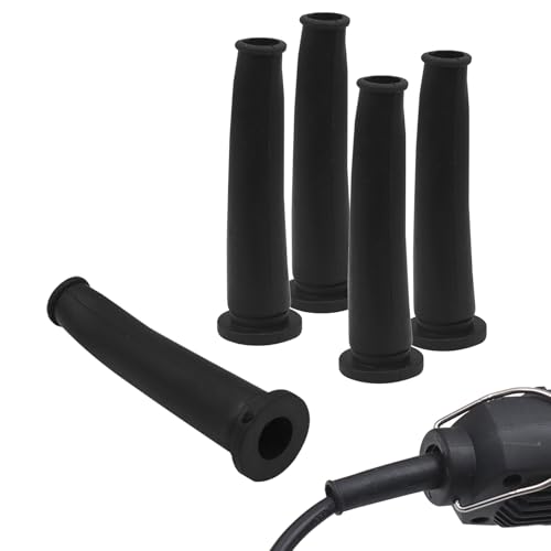 Gummi Kabelmuffe für Winkelschleifer, 70 * 8mm Drahtschutz Schnur Boot Protektor Schwarz, Elektrowerkzeuge Zubehör Universal (5er Pack)