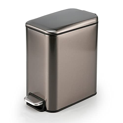 ZXFNVXC Mülleimer Innen-Mülleimer Haushalt Fußbetätigt mit Deckel Edelstahl-Mülleimer für Badezimmer Wohnzimmer Enge Räume 5L/1,3 Gallonen Optional Küchen-S ZXFNVXC Mülleimer Innen-Mülleimer Haushalt Fußbetätigt mit Deckel Edelstahl-Mülleimer für Badezimmer Wohnzimmer Enge Räume 5L/1,3 Gallonen Optional Küchen-S