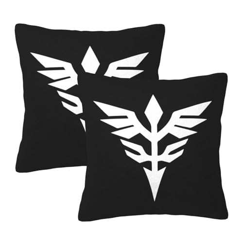 枕カバー ネオ ジオンガンダム クッションカバー 2枚セット 座布団カバー まくらカバー おしゃれ 可愛い ソファ背当て 抱き枕 インテリア飾り オフィス 部屋飾り 四季通用 45×45cm