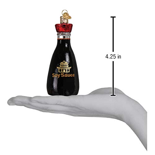 Old World Christmas Various Foods Glass Blown Ornaments For Christmas Tree Soy Sauce #TOP4