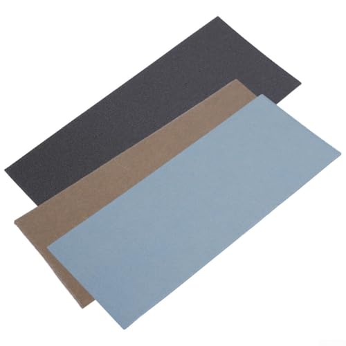 Besttoolifes Juego de 15 piezas de papel de lija húmedo y seco, 57 x 140 mm, hojas de carburo de silicio con grano 150-7000 (1 pieza cada una), para metal, vidrio, madera, plástico, cerámica, pintura