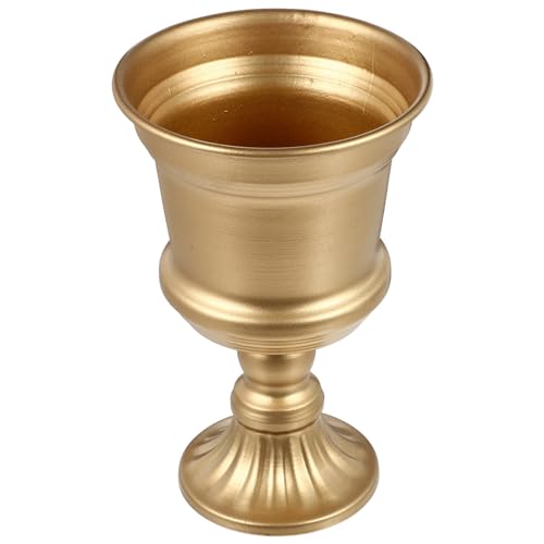 INOOMP Unique Metal Flower Vase Iron Art Flower Pot for Home Office Hotel Decor Wedding Centerpieces Table Decorations