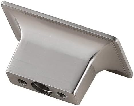 Elegant Decor Indoor Modern Home Decorative Perry 2" Brushed Nickel Rectangle Knob Multipack (Set of 10)