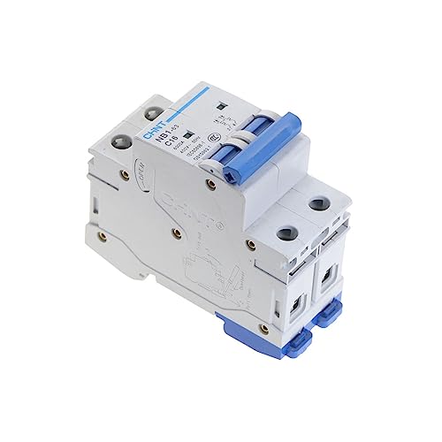 Disyuntor MCB 16A 400V magnetotérmico tipo C 2 polos 6KA interruptor automático NB1-63 lote de 10 2