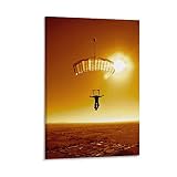Sport Poster Skydiving Sunset Classic Poster Room Decor Canvas Art Poster and Wall Art Picture Print