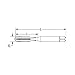 Straight Flute Tap,M16x2.0,HSS