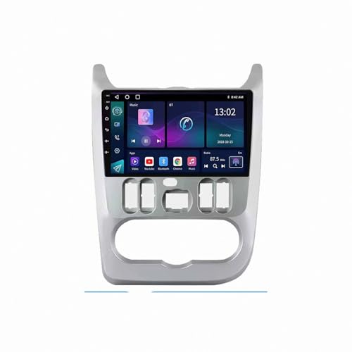 Pantalla Carplay coche para Renault Logan con Android Auto inalámbrico y 64GB
