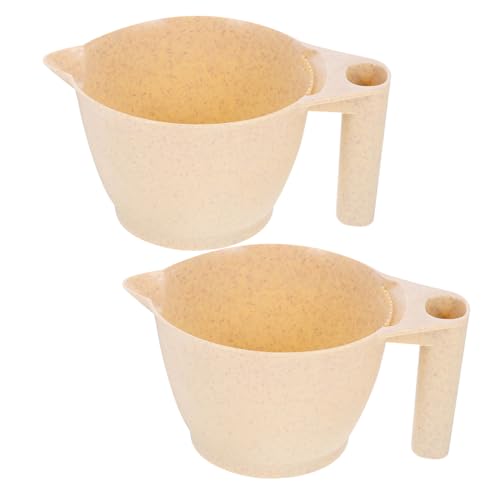 TOPBATHY 2 piezas Cuencos para Teñir Cabello de PP Resistentes con Ergonómica para y Aplicar Tintes Salones y Uso Profesional Aptos para Kits de Coloración y Baños de Color