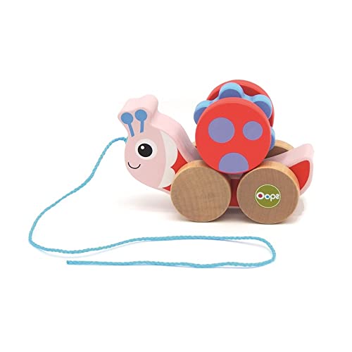 Image of Pull Toy OOPS Toddler Push and Pull Play Pull & Fun Toddler Toy, Ladybug