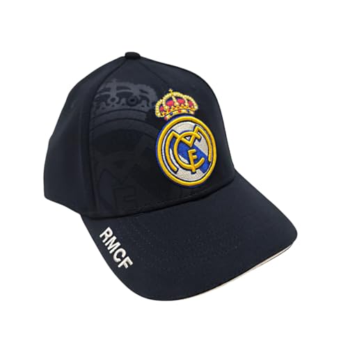 JYC CREATIVE Casquette Officielle de l'équipe de Football Real Madrid, Cadeau pour les Fans de Football, Casquette avec Visière pour Homme et Femme,, Noir ,...