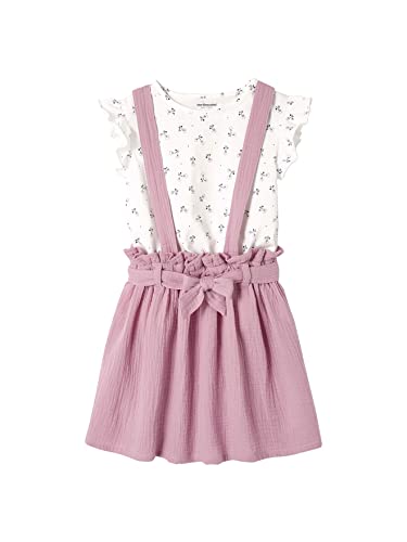 Vertbaudet - Vertbaudet Mädchen-Set: T-Shirt + Rock violett 122