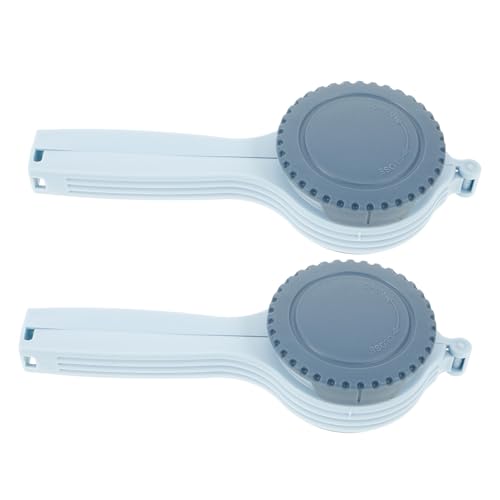 OFFSCH 2Pcs Food Bag Sealing Clips with Pour Spout Plastic Snack Bag Clamp Sealer for Kitchen Storage for Cereal Pet Food and Snack Bags